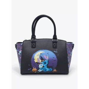 Loungefly Disney Lilo & Stitch Halloween Scrump & Stitch Satchel Bag
